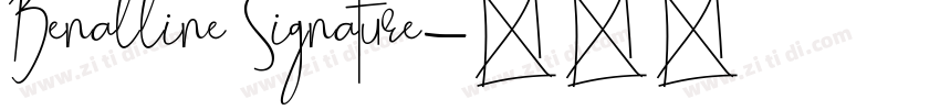 Benalline Signature字体转换